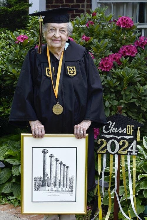 Diplômée à 91 ans