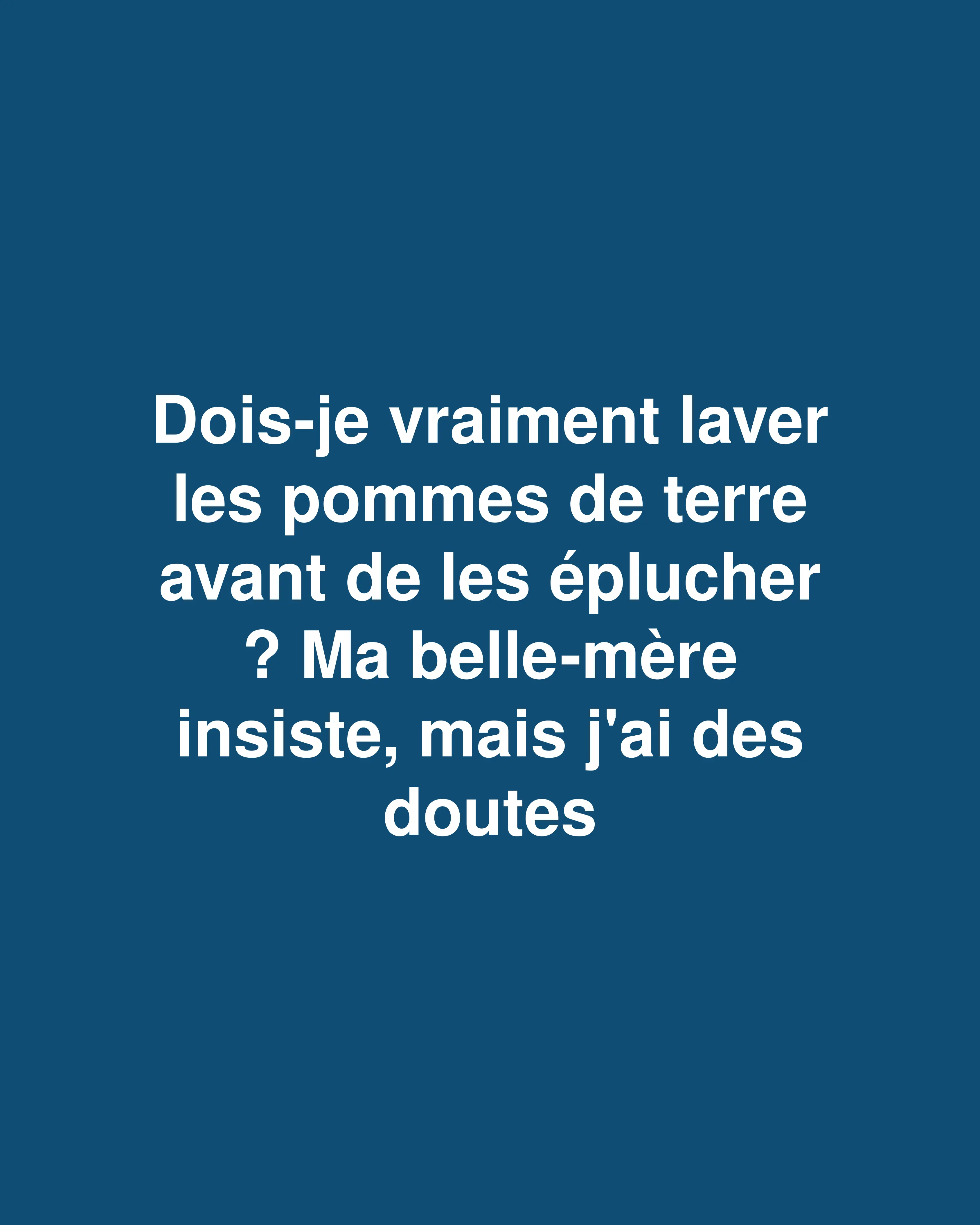 Pourquoi faut-il toujours laver les pommes de terre avant de les éplucher (même si vous pensez que c'est inutile)