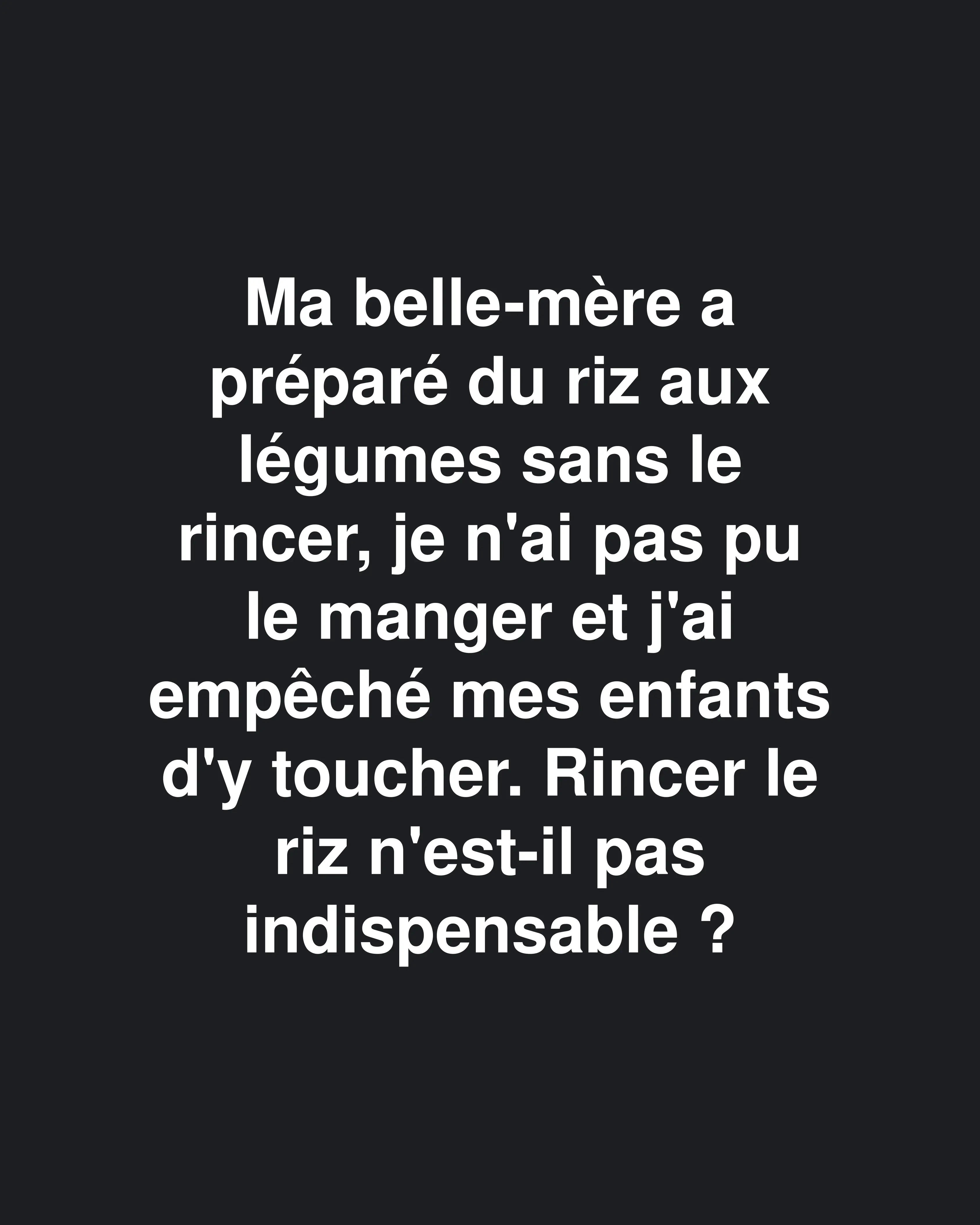 Je suis complètement pris au dépourvu !